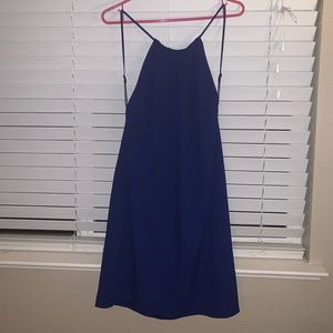 Tobi Dark Blue Backless Dress